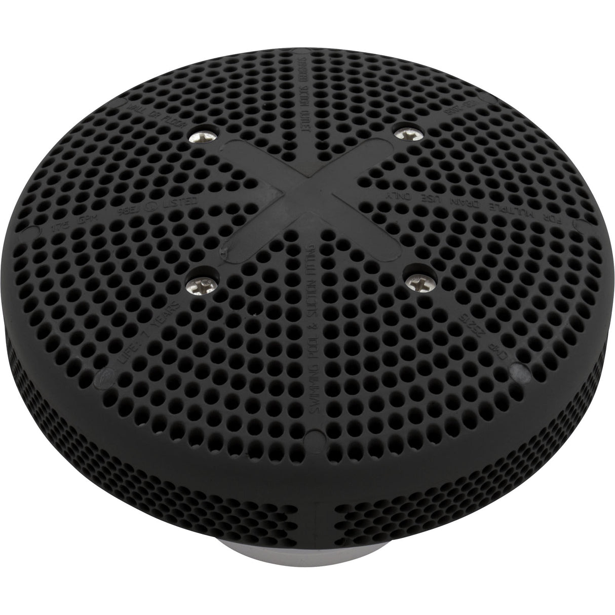Suction Assembly, CMP, Fiberglass Pool (Vgba) Black : 25215-004-000 - Custom Molded Products - 849640003428 - PartsForSpas.com