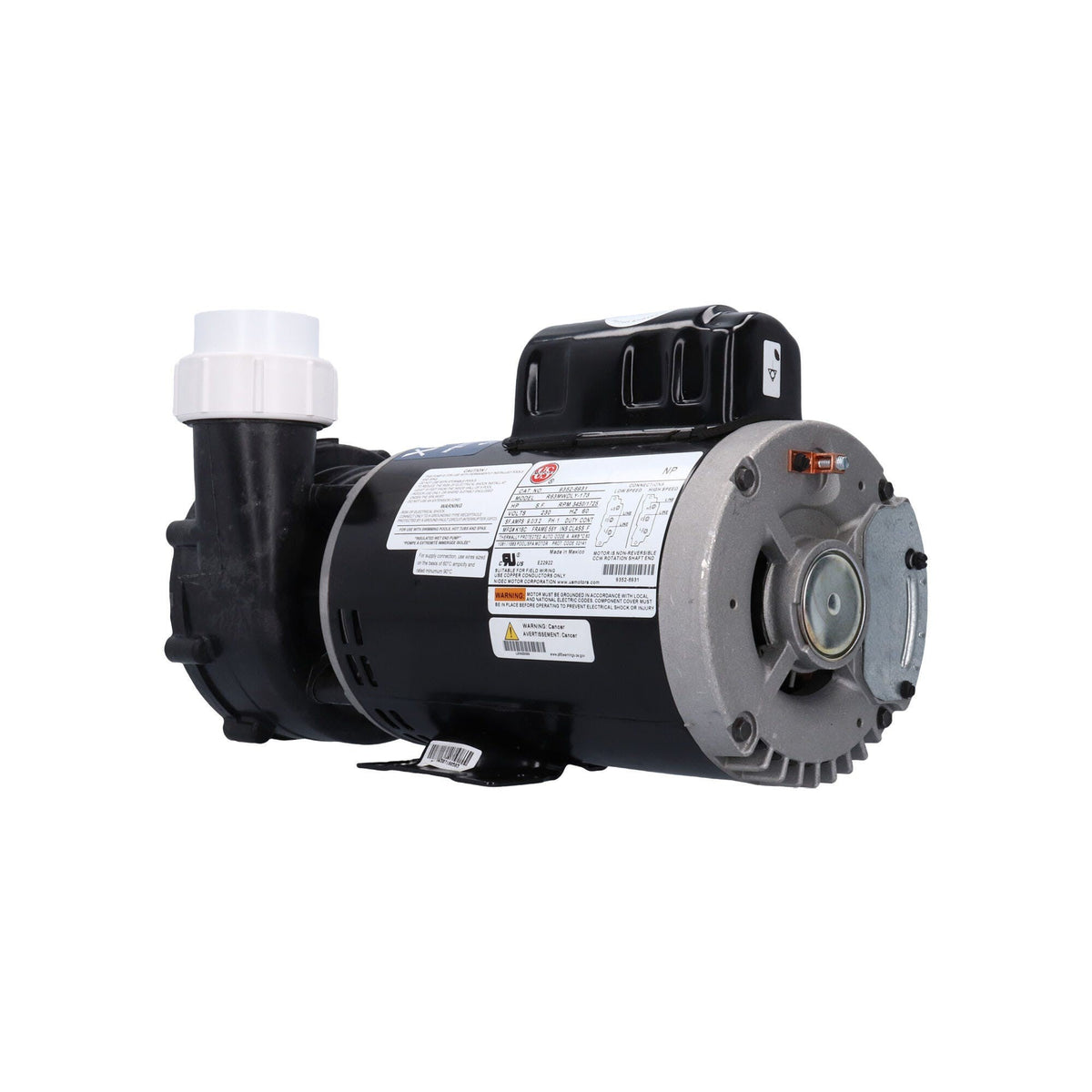 Pump, Aqua-Flo FMXP2e, 2.0HP, SD, 56-Frame, 2-Speed, 230V, 8.9/3.0A, 2"MBT, Unions : 05320761-2040