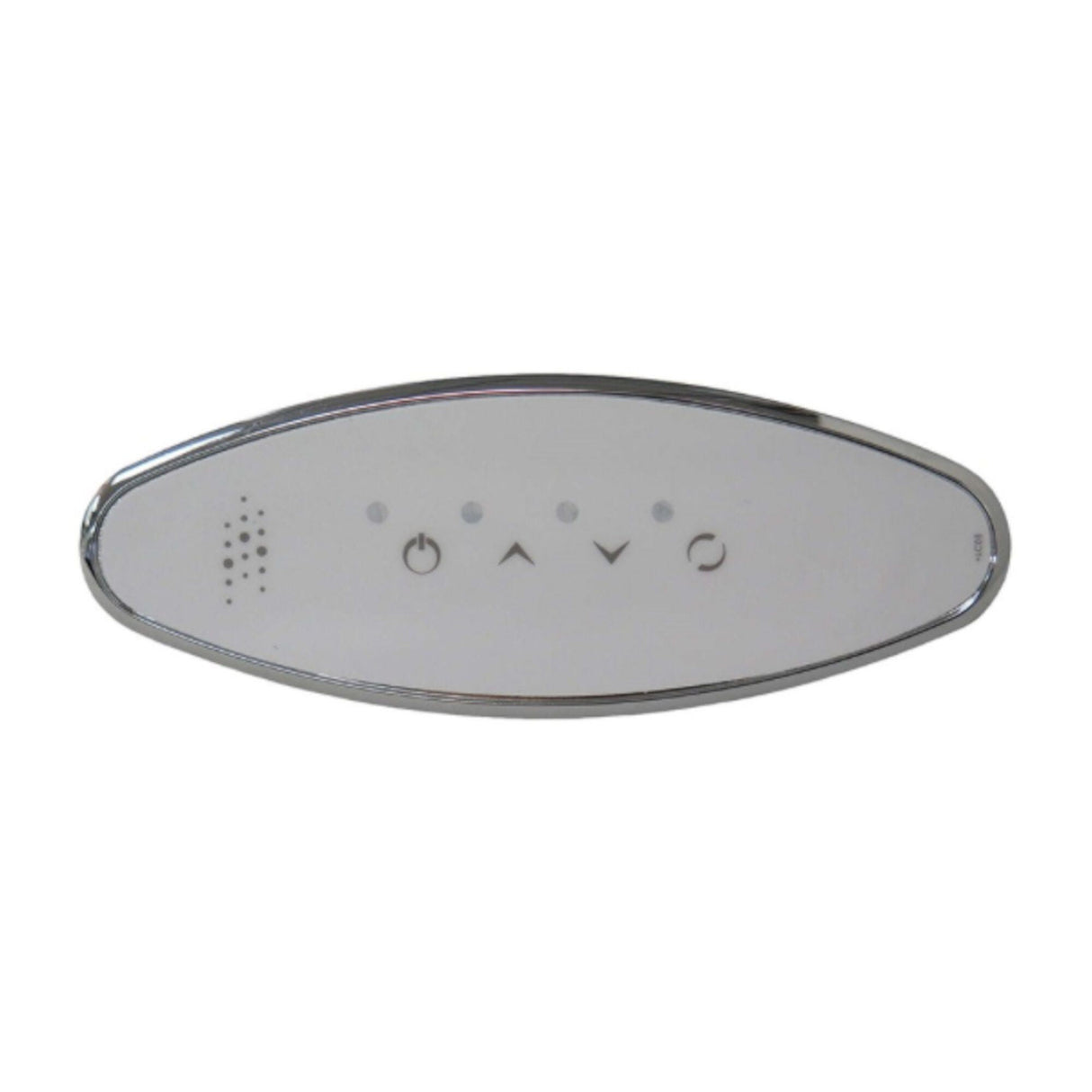 Spaside Control, CG Air Systems, Oval-L, LED, 4-Button, For Blower, Chrome : CG+/SENSOR-L-CP
