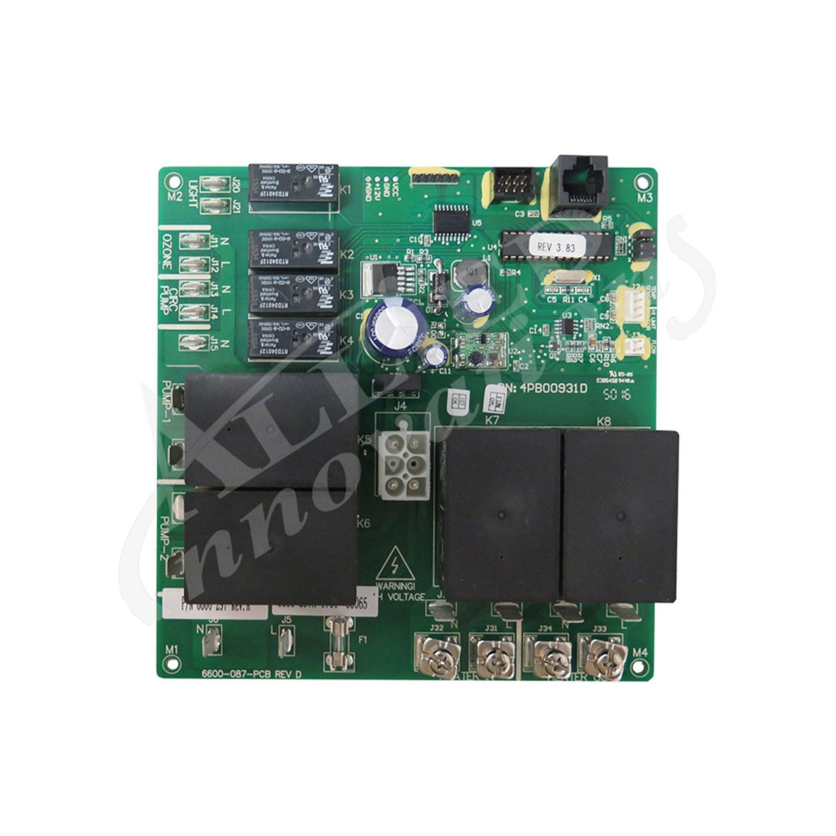 Circuit Board, Sundance/Jacuzzi, J-300 Series, 2-Pump, Clearray On Demand Function, 2014+ : 6600-297
