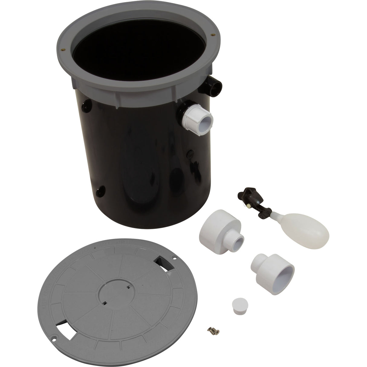 Pool Leveler, Gray Lid And Collar : 25504-101-000 - Custom Molded Products - 849640004845 - PartsForSpas.com