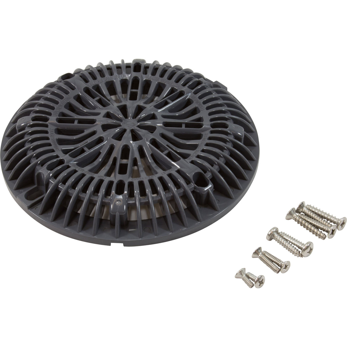 8" Galaxy Drain Cover With Screw Pack, Dk Gray : 25507-107-000