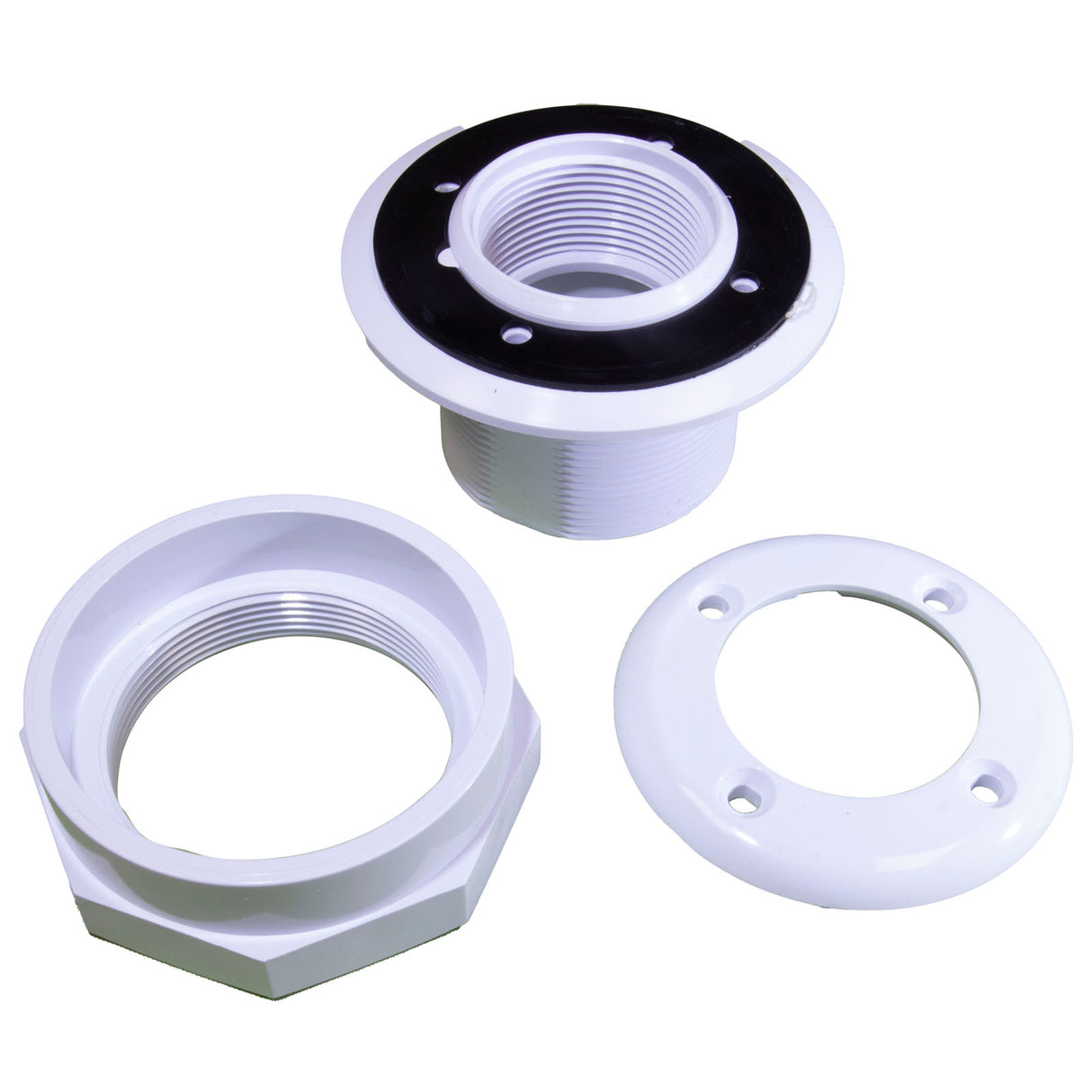 Vnyl Pool I/O Fttng (1.5 X 1.5 Socket) White : 25522-100-000