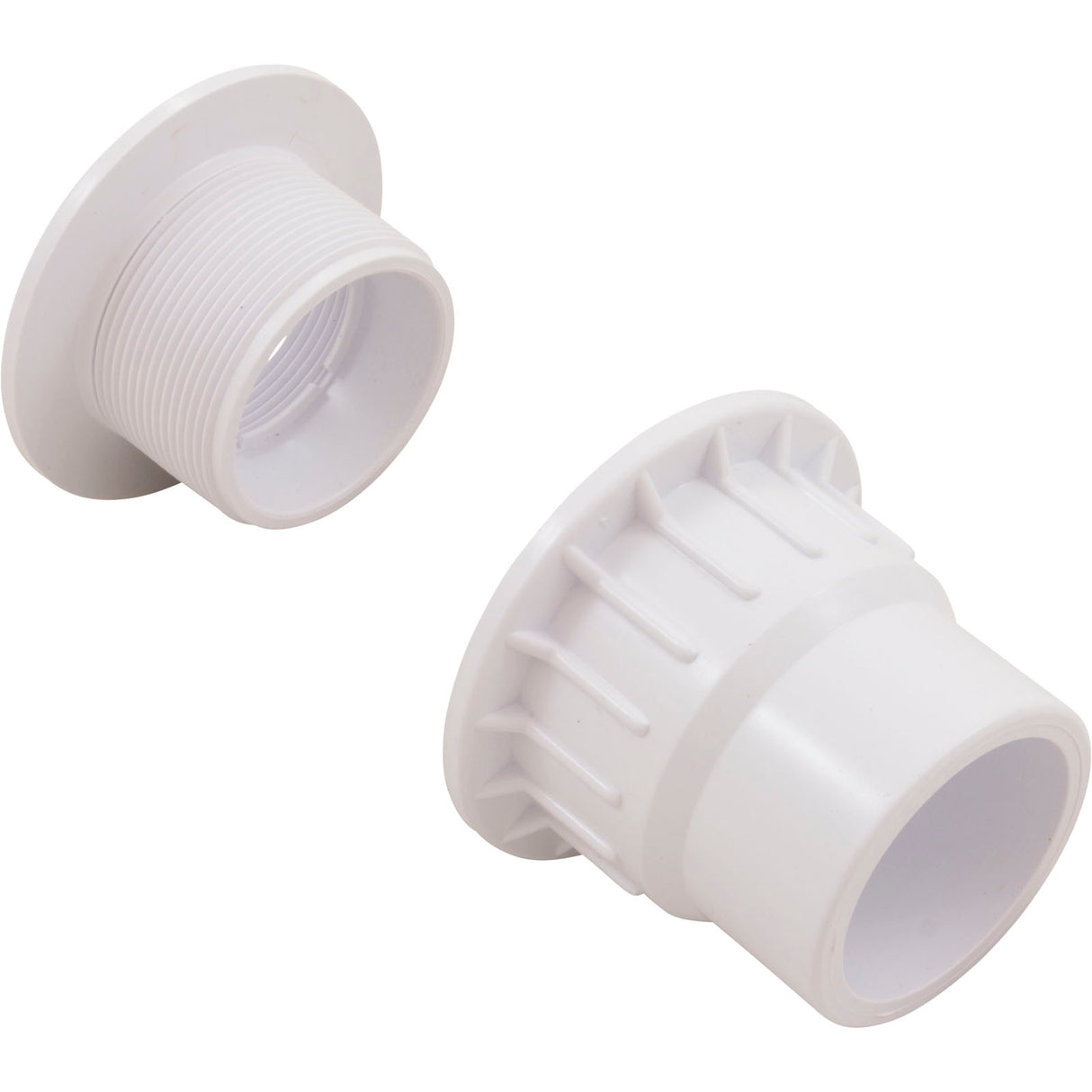 Fiberglass Pool Wallfitting, W/Nut, White, No Gasket : 25523-500-000
