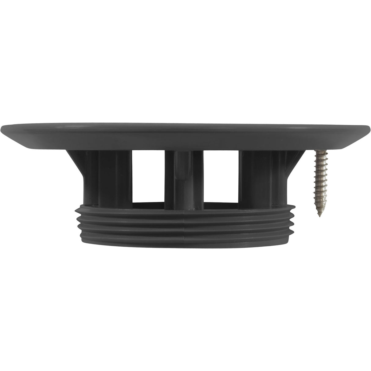 Adj Floor Inlet Fitting (2" S) Cover And Screw Dark Gray : 25527-107-100 - Custom Molded Products - 849640007785 - PartsForSpas.com