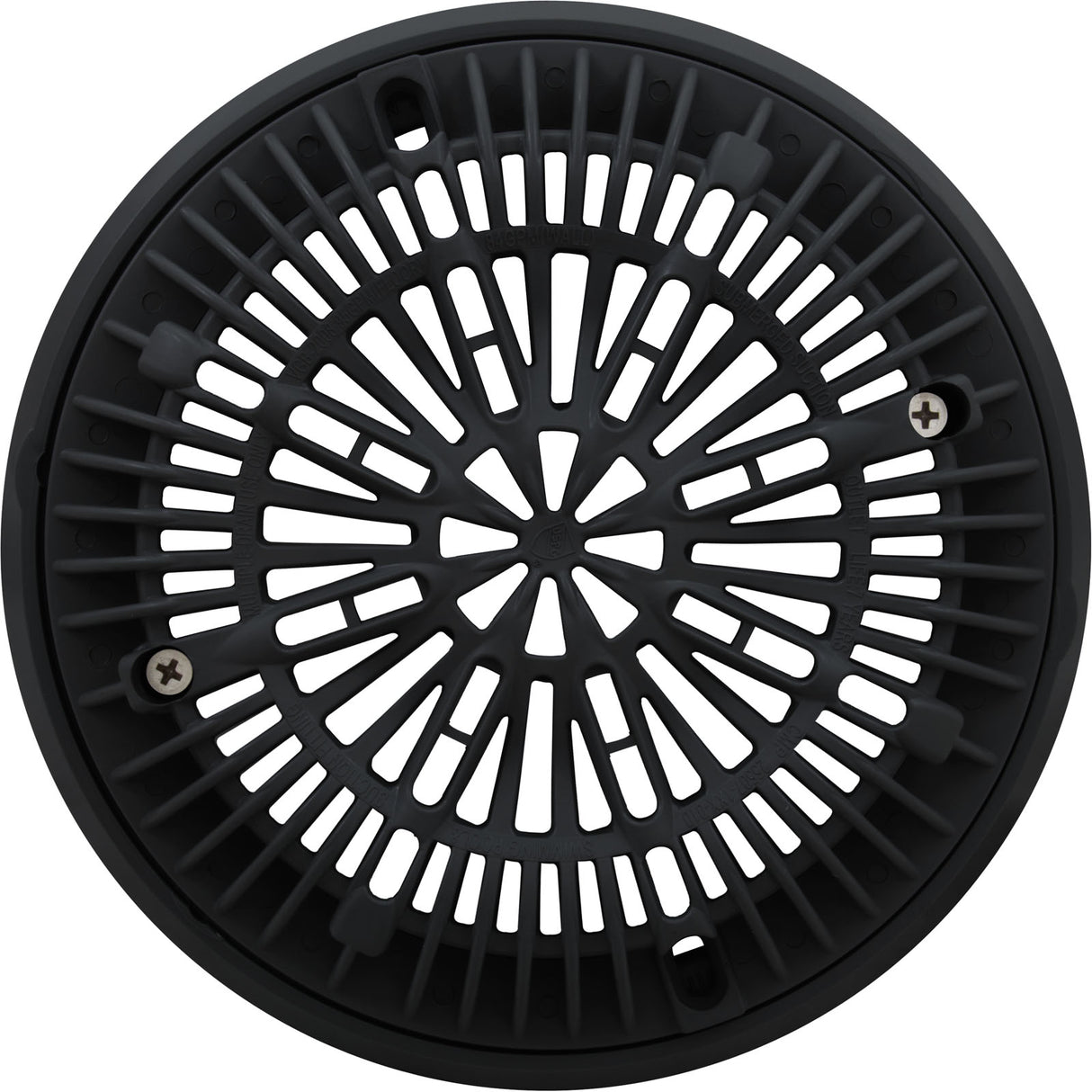 Gunite Main Drain Frame, Galaxy Lid (Av) , Black : 25531-004-000
