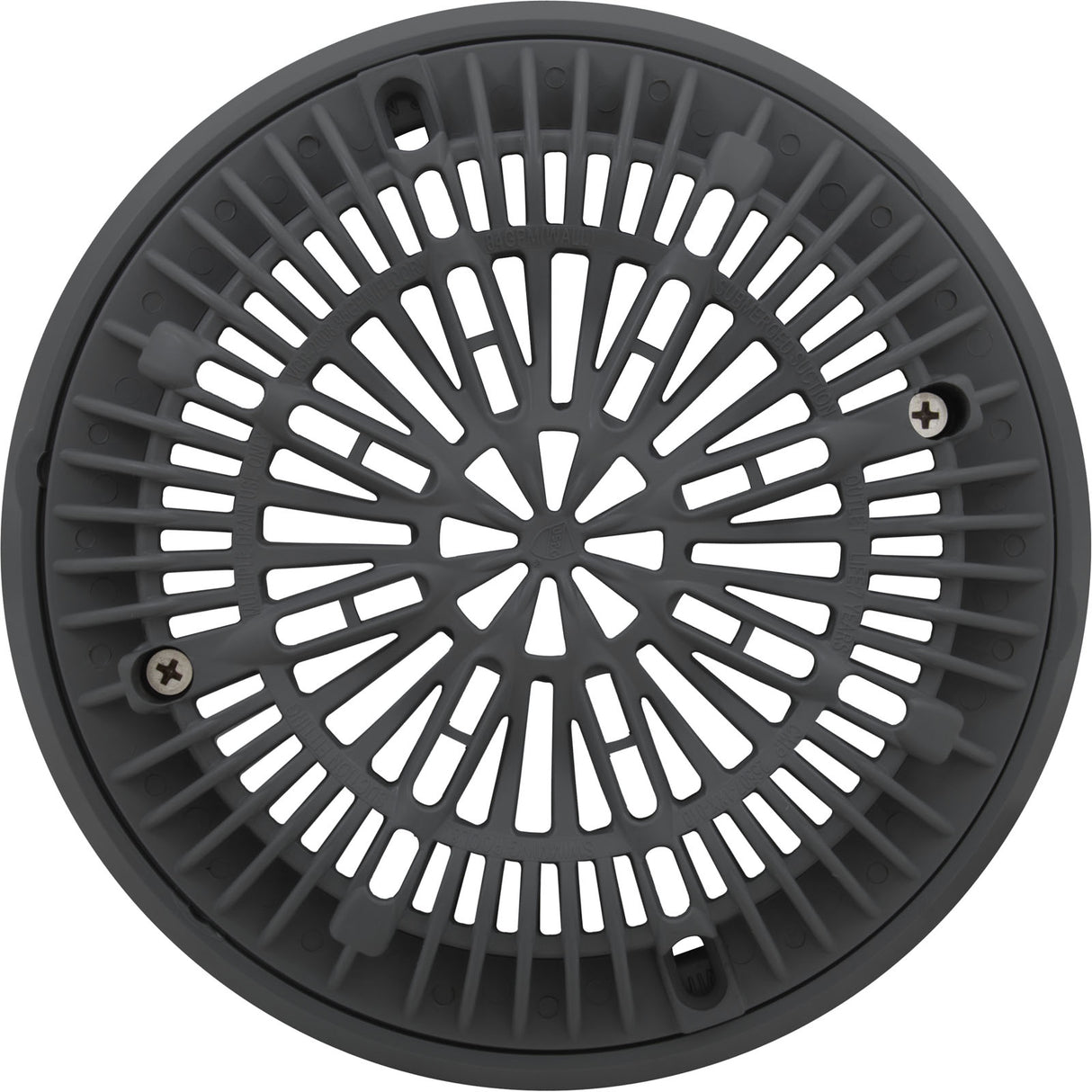 Gunite Main Drain Frame, Galaxy Lid (Av) , Dk Gray : 25531-007-000