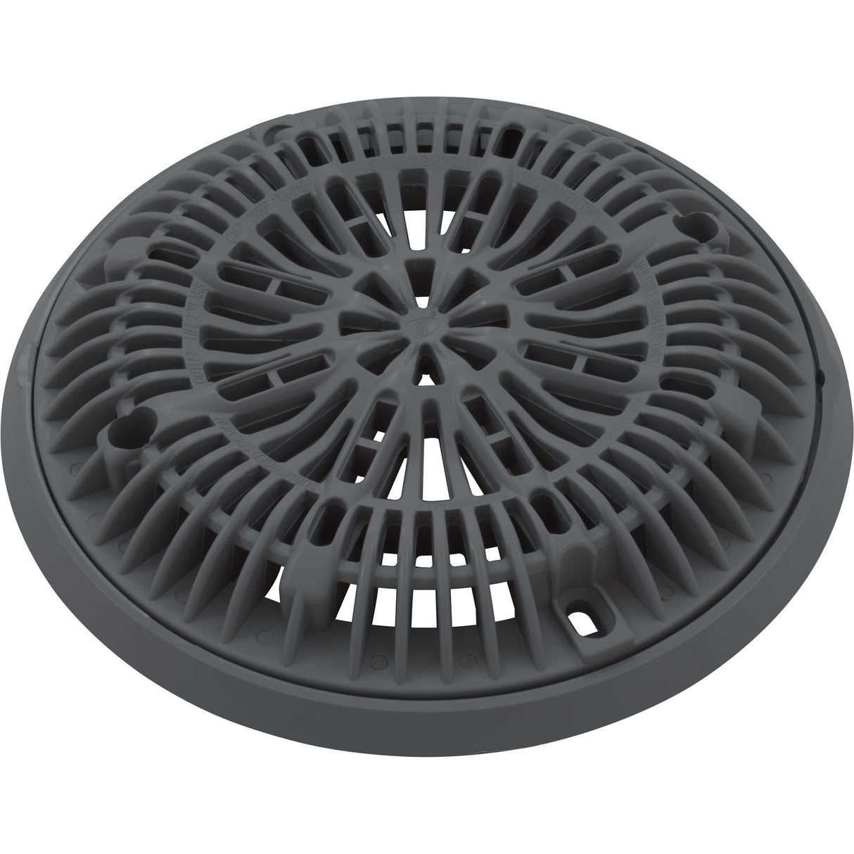 Gunite Main Drain Frame, Galaxy Lid (Av) , Dk Gray : 25531-007-000