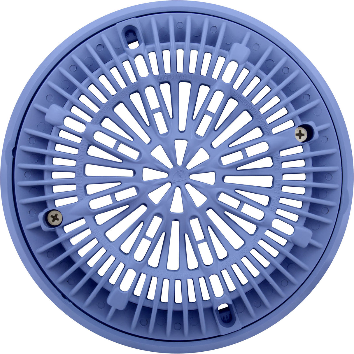 Gunite Main Drain Frame, Galaxy Lid (Av) , Lt Blue : 25531-009-000
