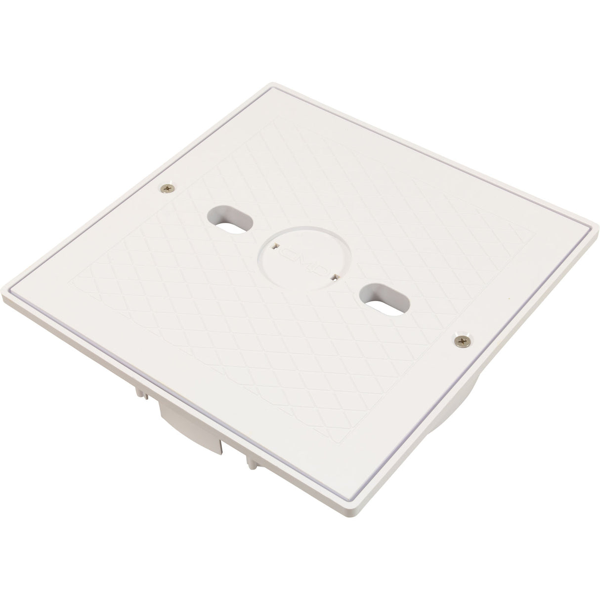 Square Lid And Collar Assembly, White : 25538-900-000 - Custom Molded Products - 25538-900-000 - PartsForSpas.com