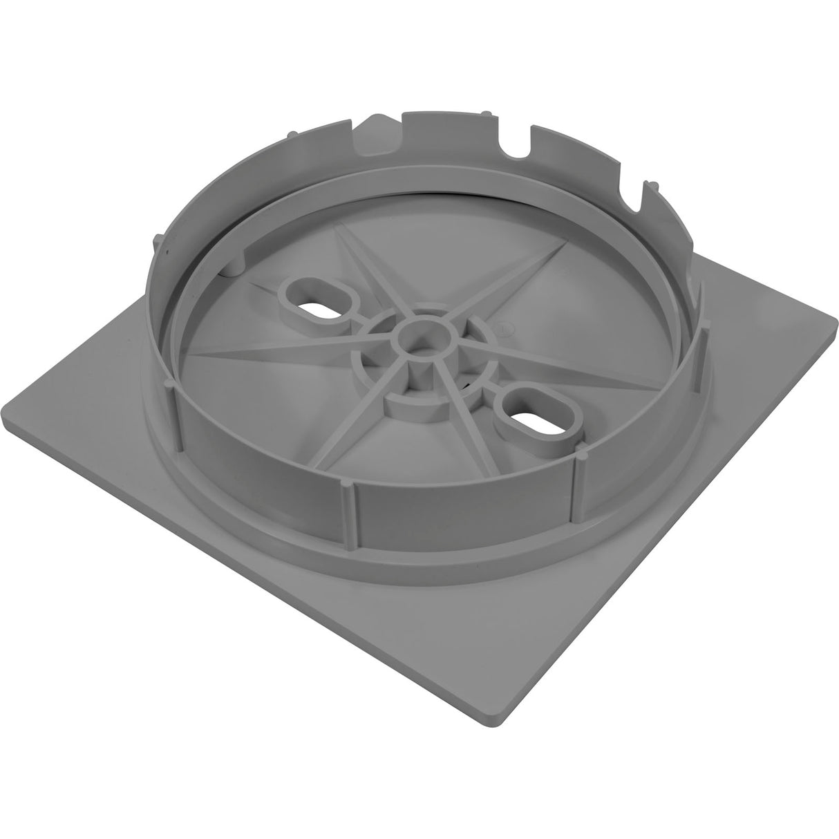 Square Lid And Collar Assembly, Gray : 25538-901-000 - Custom Molded Products - 25538-901-000 - PartsForSpas.com