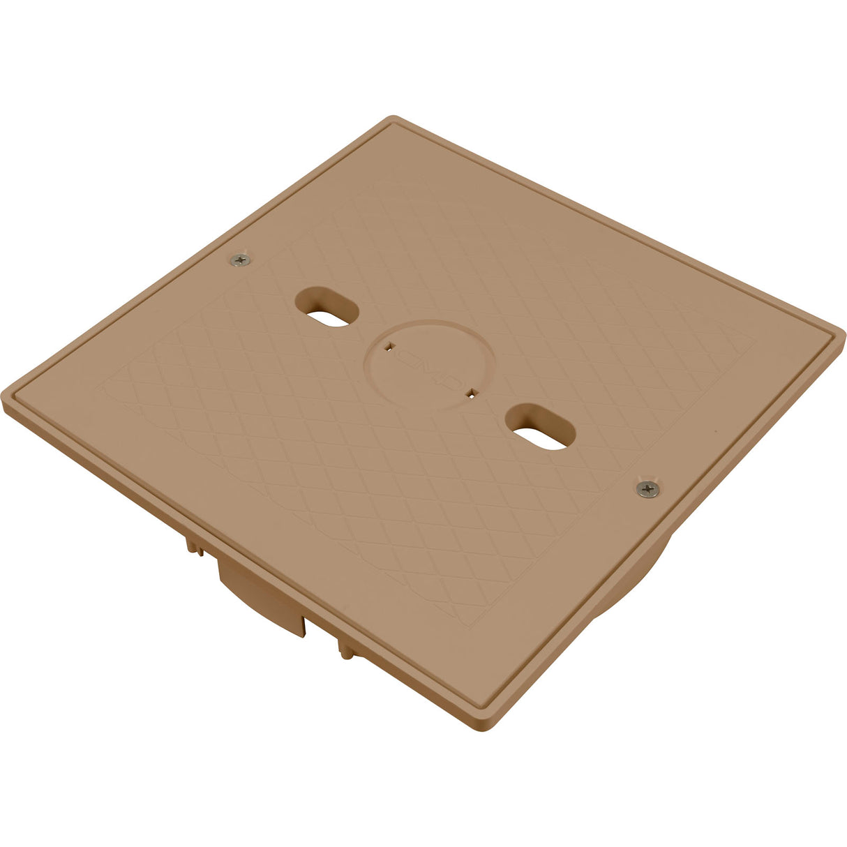 Square Lid And Collar Assembly, Tan : 25538-909-000 - Custom Molded Products - 849640008638 - PartsForSpas.com