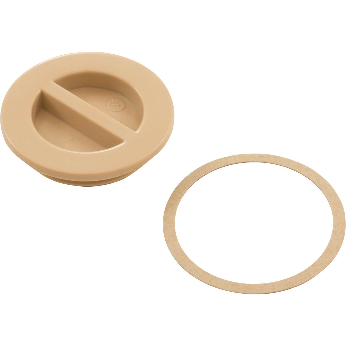1.5In Npt Flat Plug, Tan : 25542-009-000