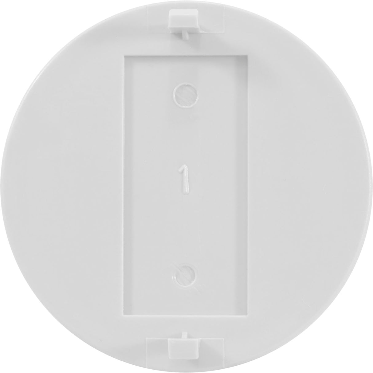 Logo Insert, Blank, Skimmer Lid White : 25544-020-010 - Custom Molded Products - 849640009772 - PartsForSpas.com