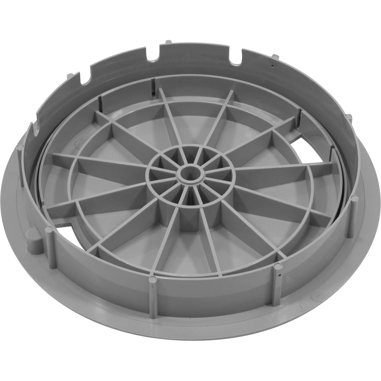 Skimmer Cover And Collar (Round) Gray : 25544-901-000 - Custom Molded Products - 849640009857 - PartsForSpas.com