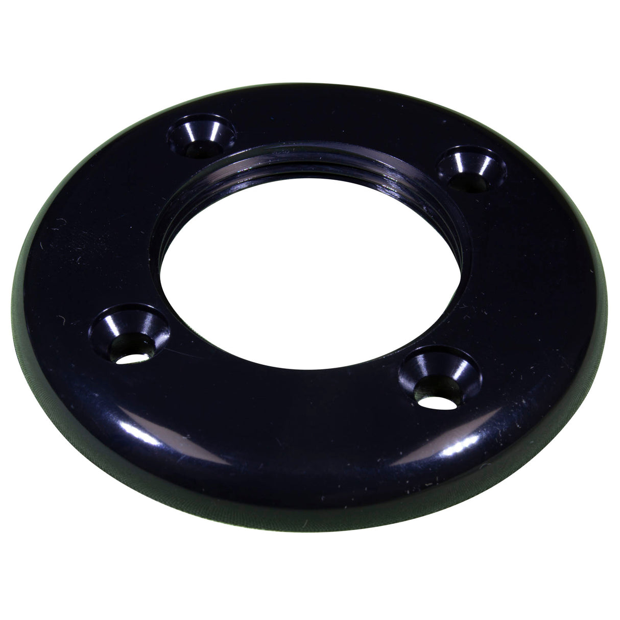 Vinyl Pool Return Faceplate Threaded Black : 25546-004-000