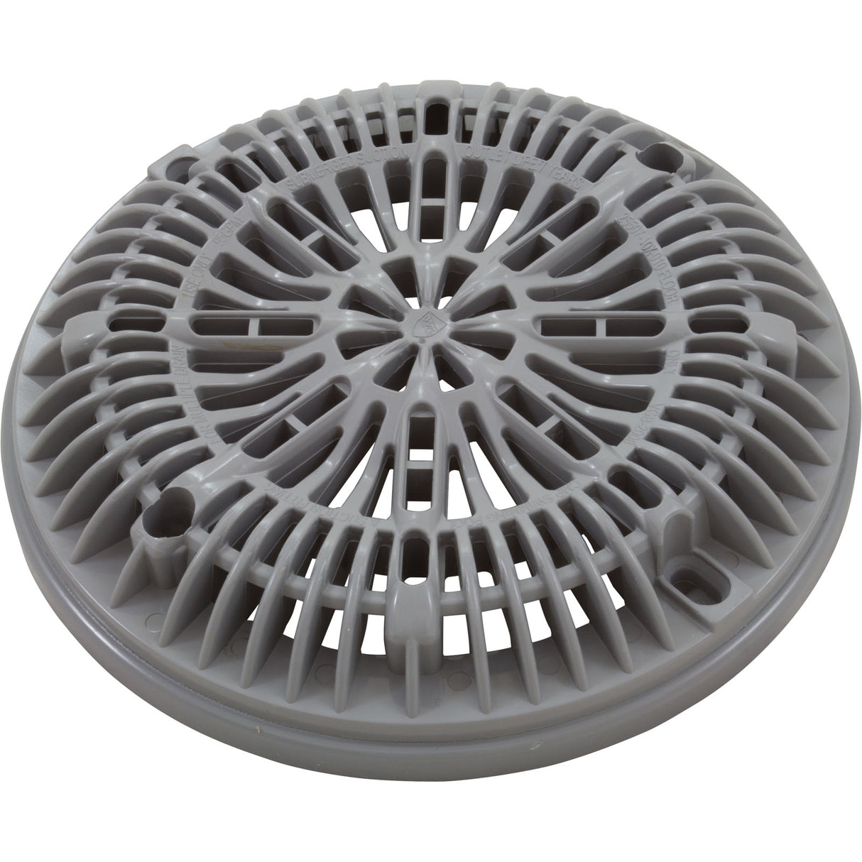 Vinyl Liner Pool Main Drain Ring, 8" Galaxy Lid (Gray) : 25548-001-000