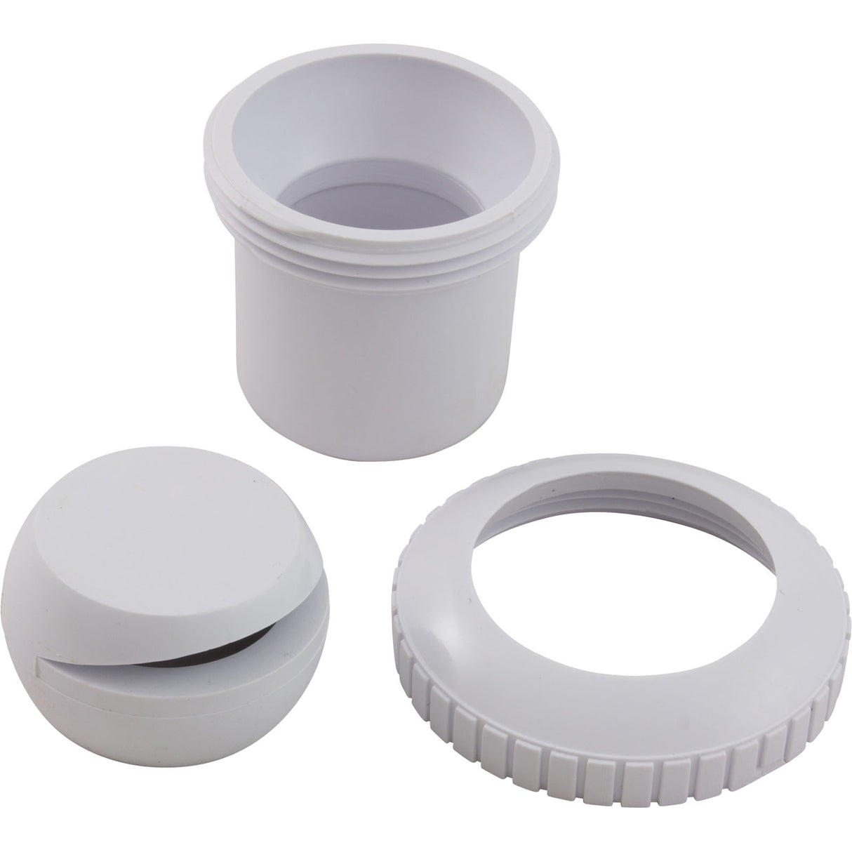 Insert Inlet (1-1/2In Sp X 1In S, Slotted Eye) White : 25551-000-000