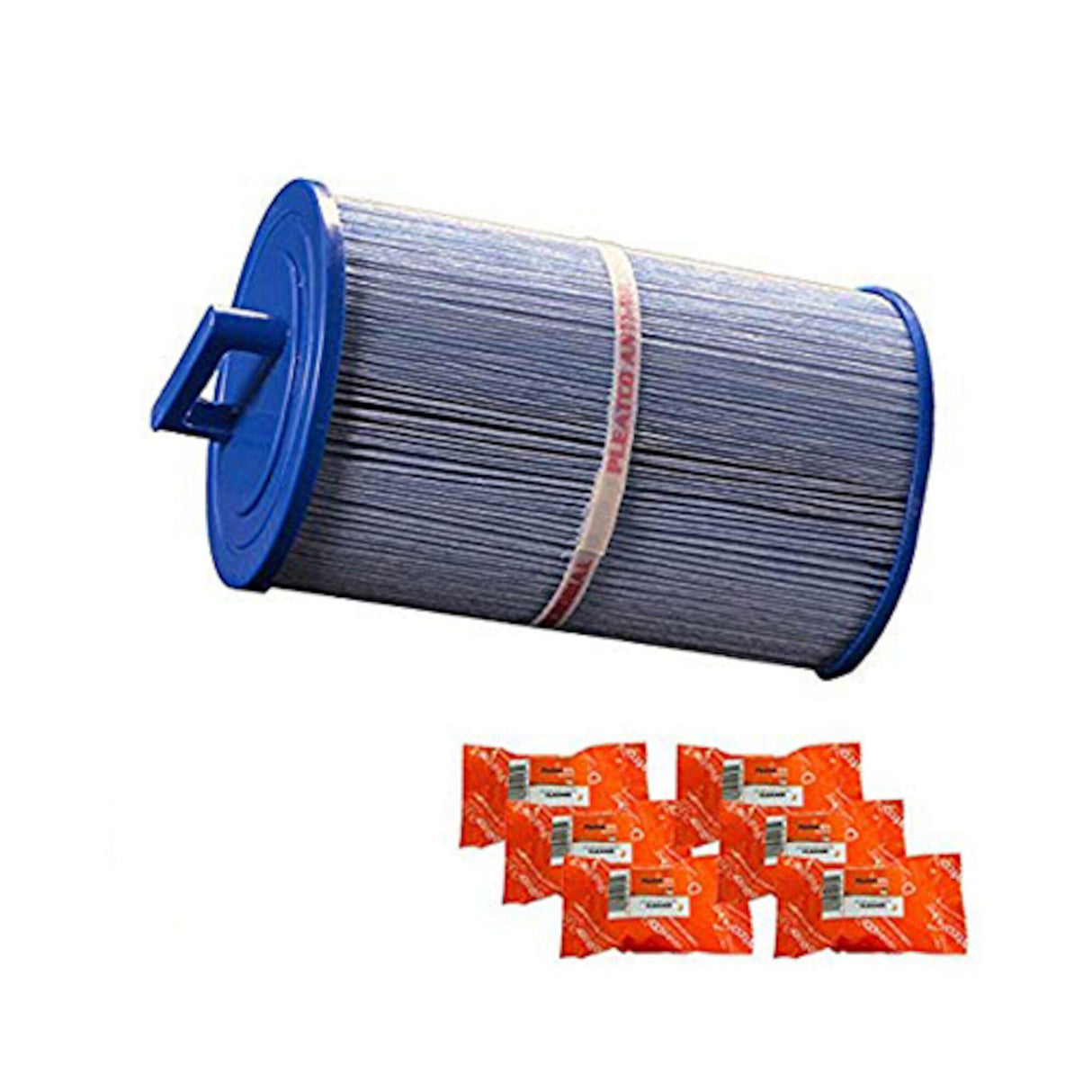 Filter Cartridge, Pleatco, Diameter: 6", Length: 9-1/4", Top: Handle, Bottom: 2" MPT, 40 sq ft Antimicrobial : PMA40L-F2M-M