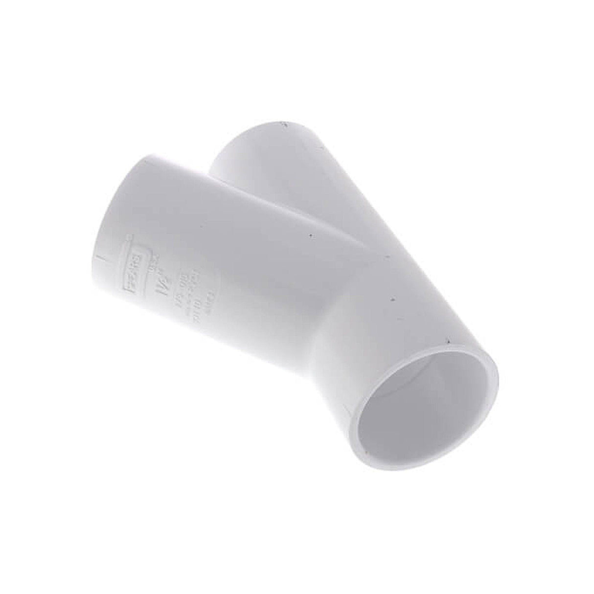 Fitting, PVC, Special Wye, 22.5°, 1-1/2"S x 1"S x 1"S : 475-015