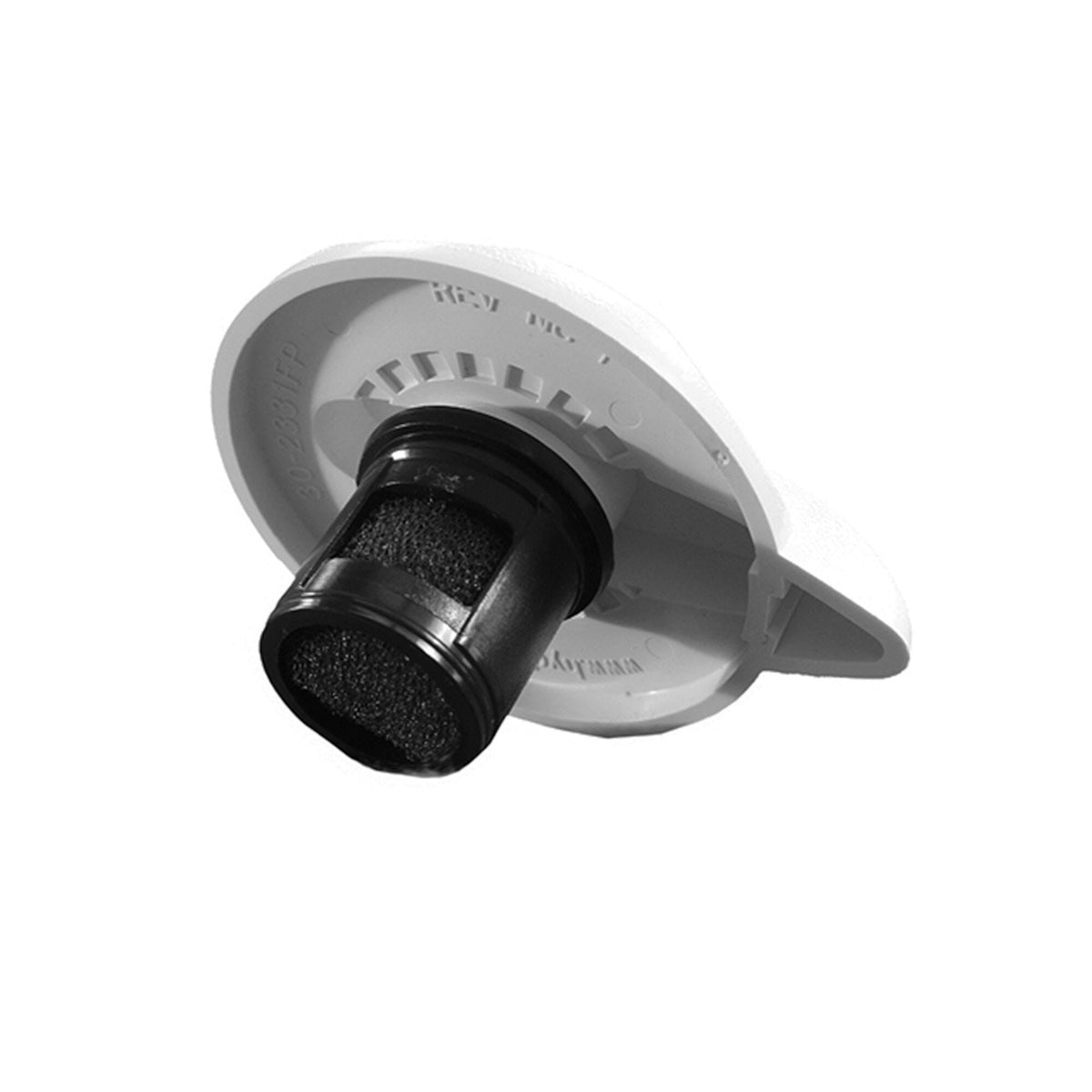 Stem, Air Control, HydroAir Slimline, 1", 5 Point Teardrop, White : 50-2319FP
