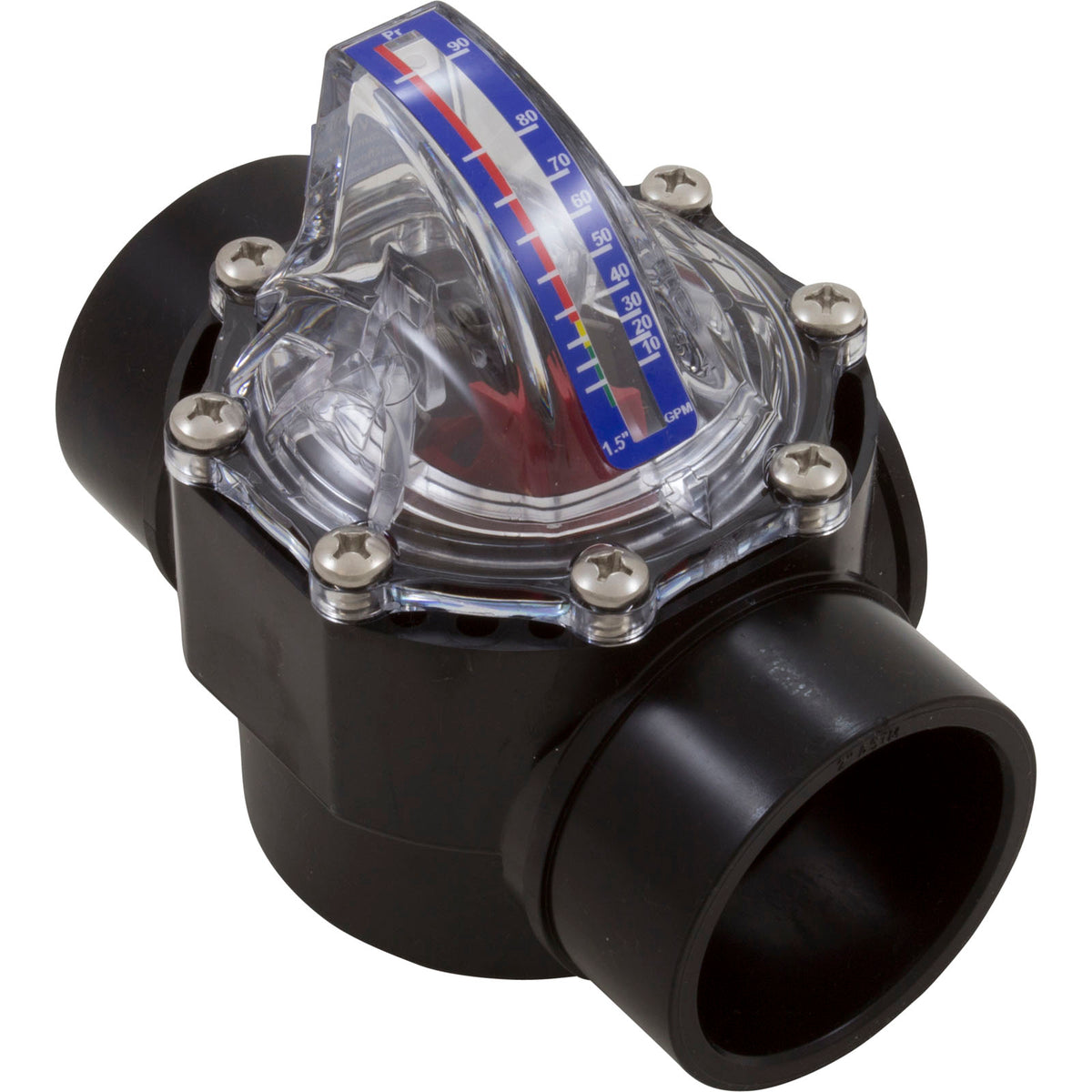 Flow Meter/Check Valve, FlowVis, 1-1/2”s : FV-C-15