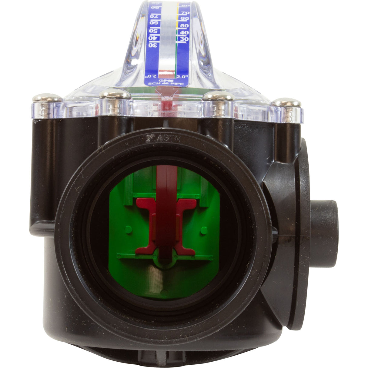 Flow Meter/Check Valve, FlowVis, 2”-2-1/2”spg W/ Safety Flappr : FV-C-S - H2Flow Controls Inc - FV-C-S - PartsForSpas.com