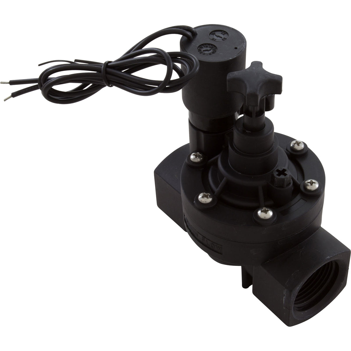 Gate Valve, Zodiac Polaris, 1", 24v Solenoid, w/Flow Control : SOL100 - Zodiac - 052337052351 - PartsForSpas.com