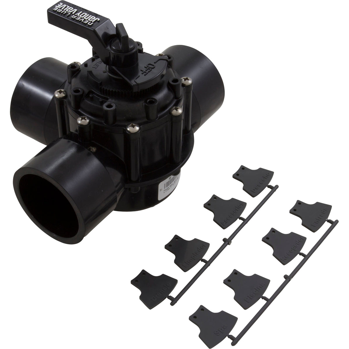 Diverter Valve, Jandy Neverlube, 3 Port, 2-1/2"s x 3"spg : 4719