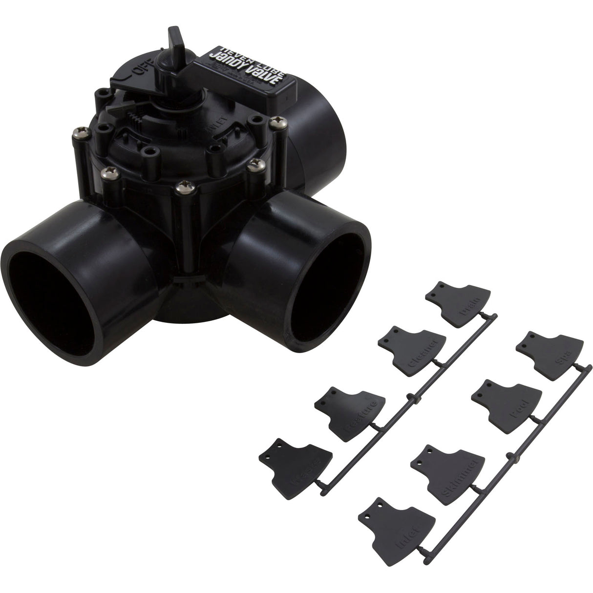 Diverter Valve, Jandy Neverlube, 3 Port, 2-1/2"s x 3"spg : 4719 - Zodiac - 052337002080 - PartsForSpas.com