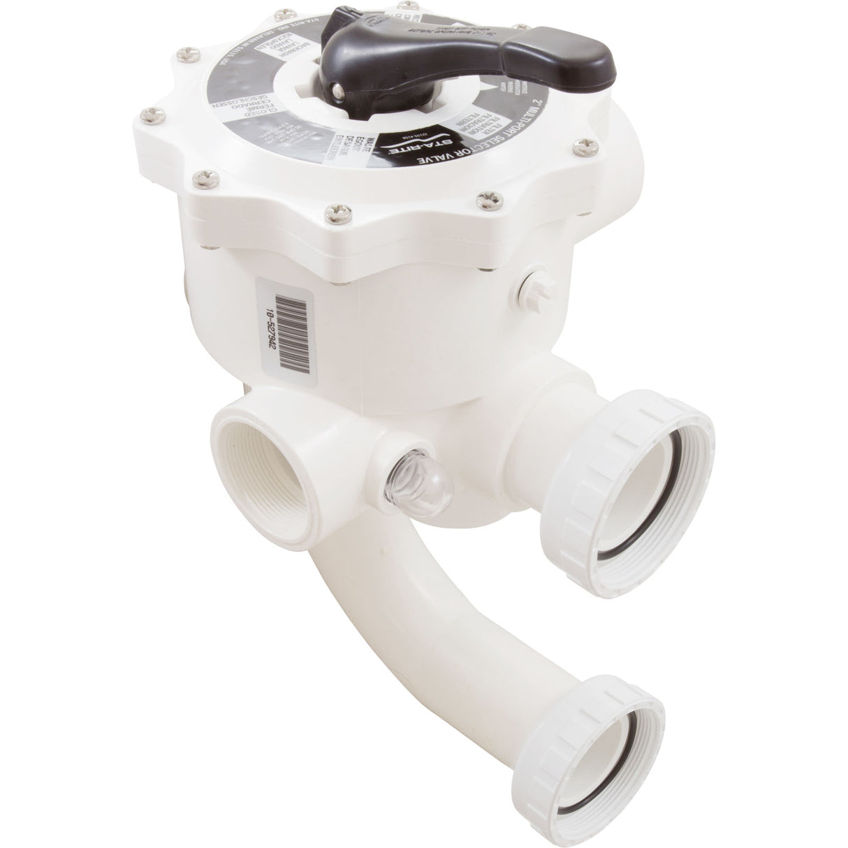Multiport Valve, Pent System 3 DE, 2" ABS, w/Unions, 6 Pos : 18201-0300 - Pentair - 022315303188 - PartsForSpas.com