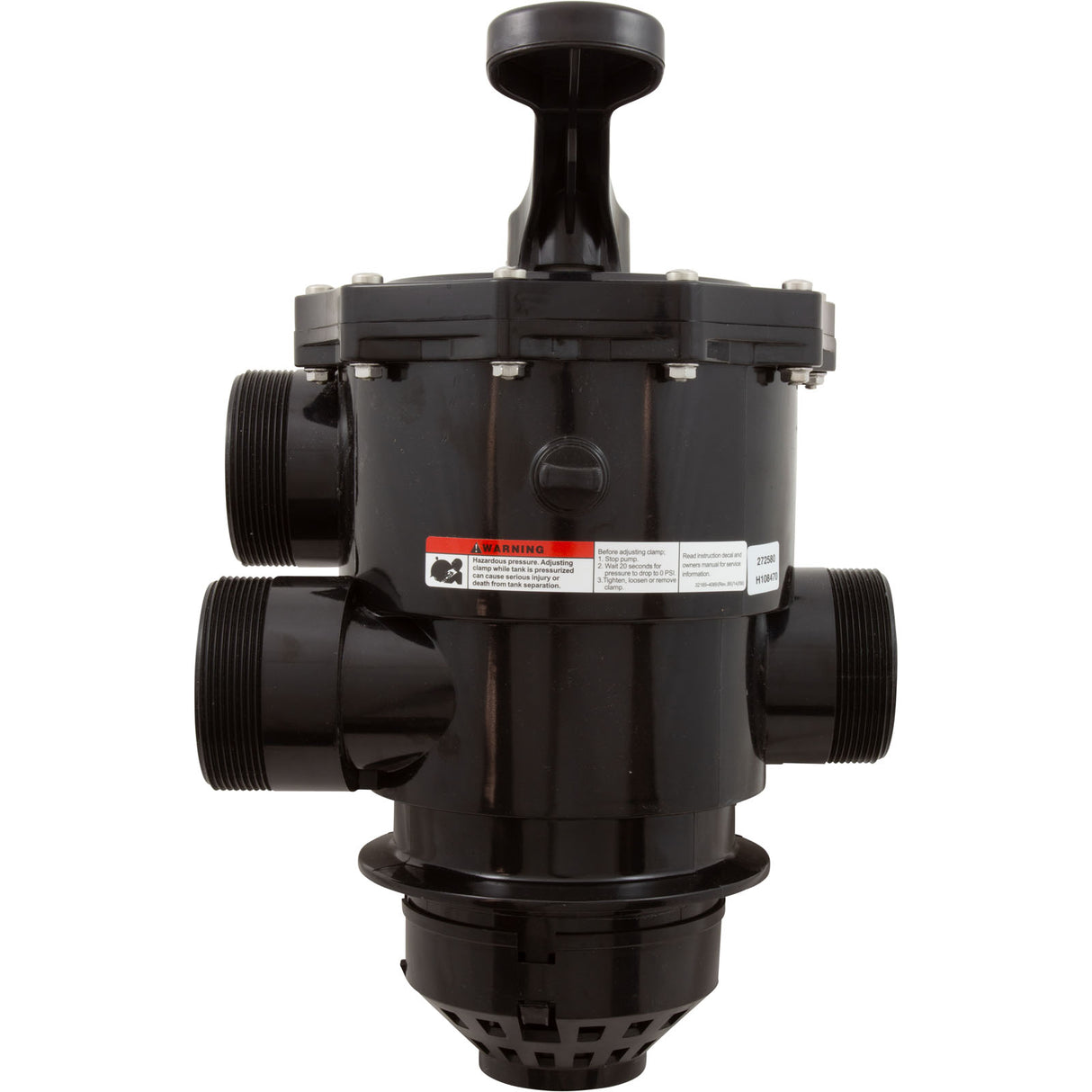 Multiport Valve, Pentair TA60, SD80, CFII26, TM, 2", w/o Unions : 263085 - Pentair - 788379853310 - PartsForSpas.com