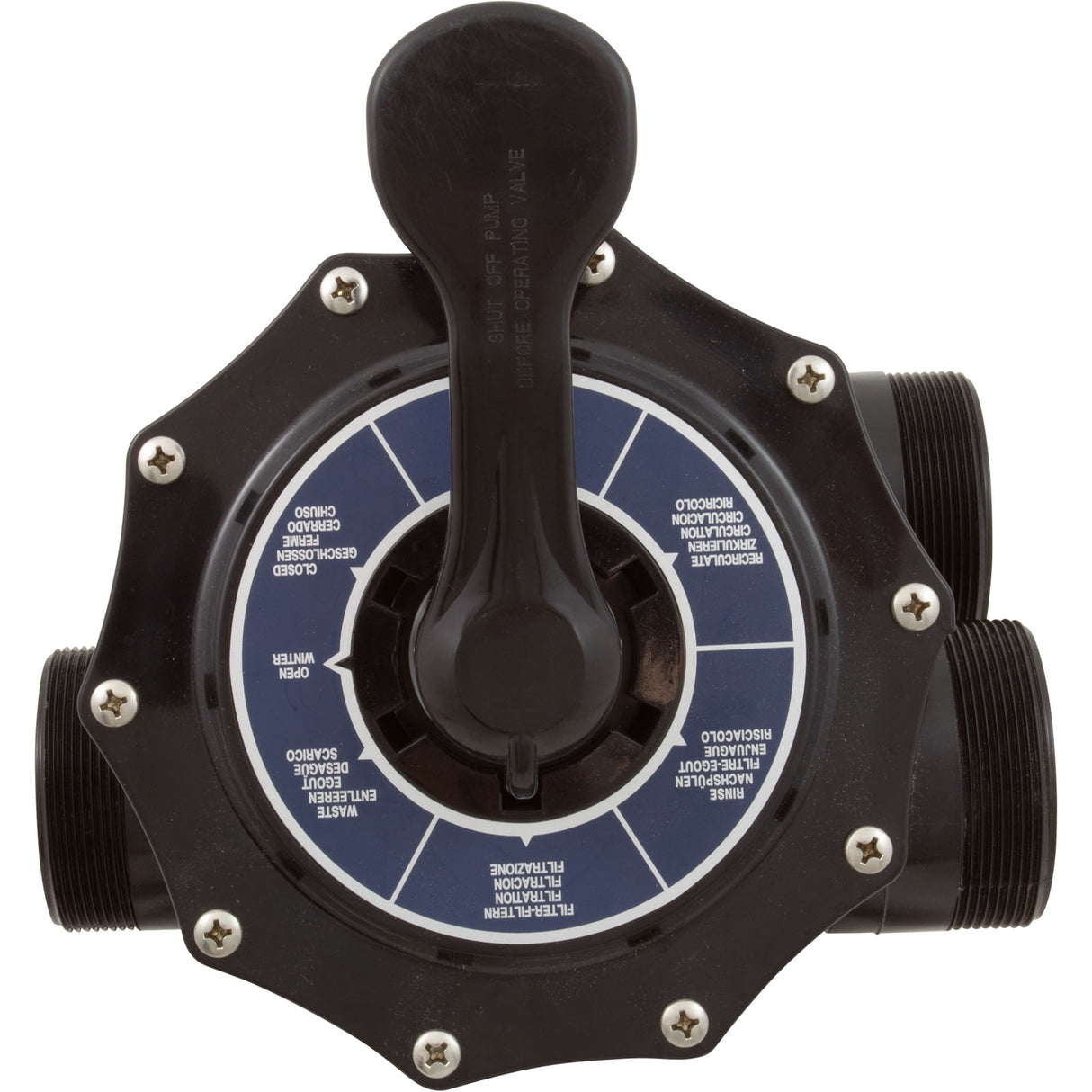 Multiport Valve, Pentair TA60, SD80, CFII26, TM, 2", w/o Unions : 263085 - Pentair - 788379853310 - PartsForSpas.com
