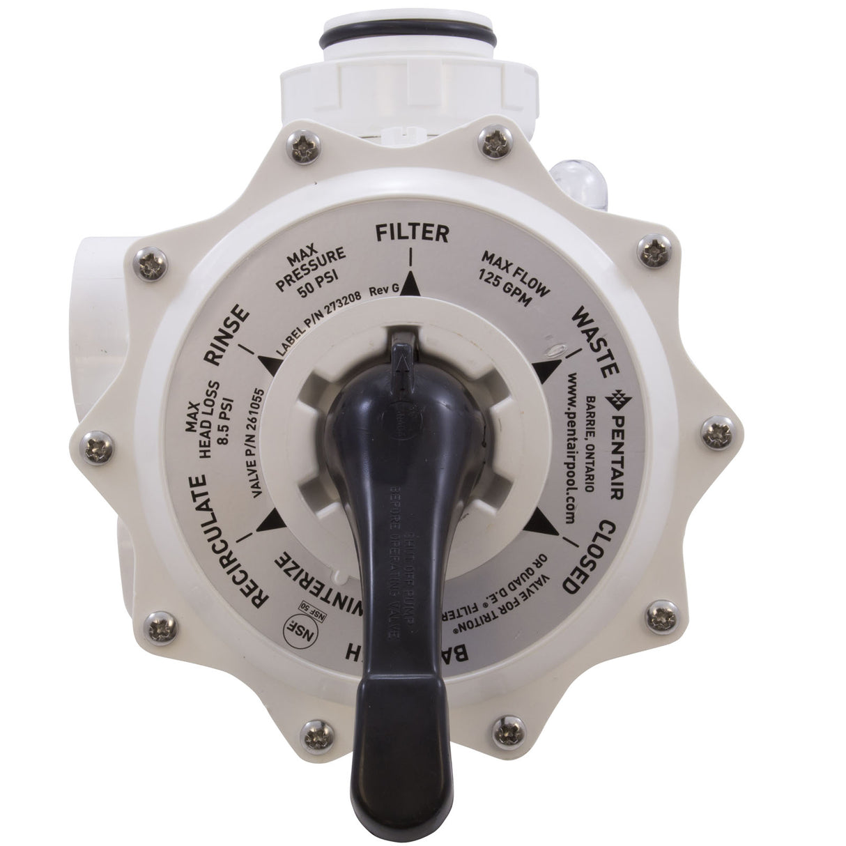 Multiport Valve, American Products/Pentair, 2" Thd, 6 Pos : 261055 - American Products/Pentair - 788379674366 - PartsForSpas.com