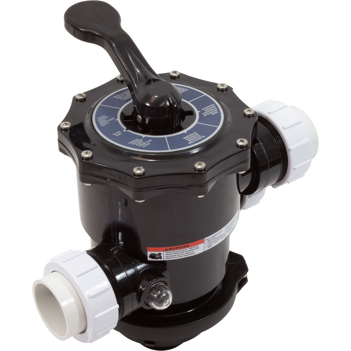 MPV, Pentair 2" Top Mount Hybrid, 6 Pos, Clamp-On, w/Fittings : 262525