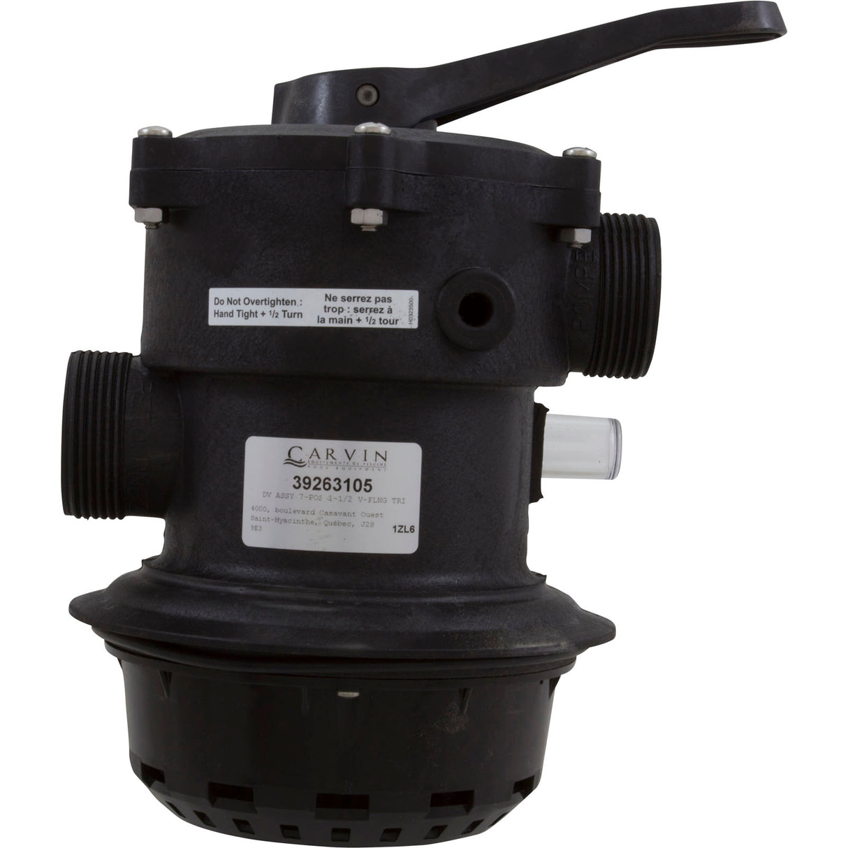 Multiport Valve, Carvin DVK7C, 1-1/2", 7 Pos, Clamp : 39263020K - Carvin - 39263020K - PartsForSpas.com
