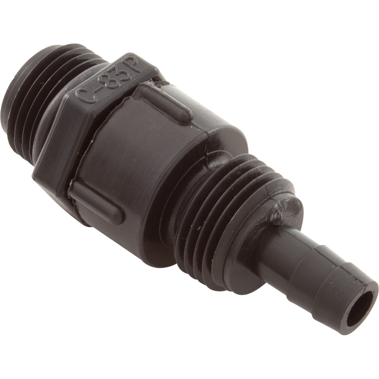 Check Valve, Mazzei C83, 1/2"mpt x 3/8"b, PVDF : C83-PVDF - Mazzei - C83-PVDF - PartsForSpas.com