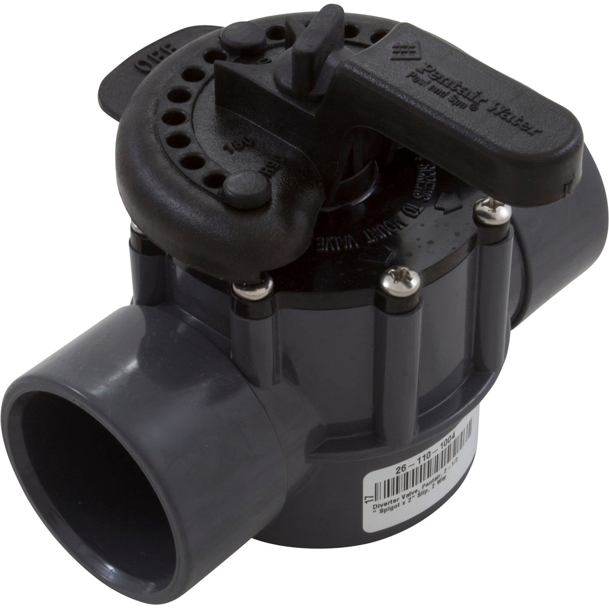 Diverter Valve, Pentair, 2-1/2" Spigot x 2" Slip, 2 Way : 263029
