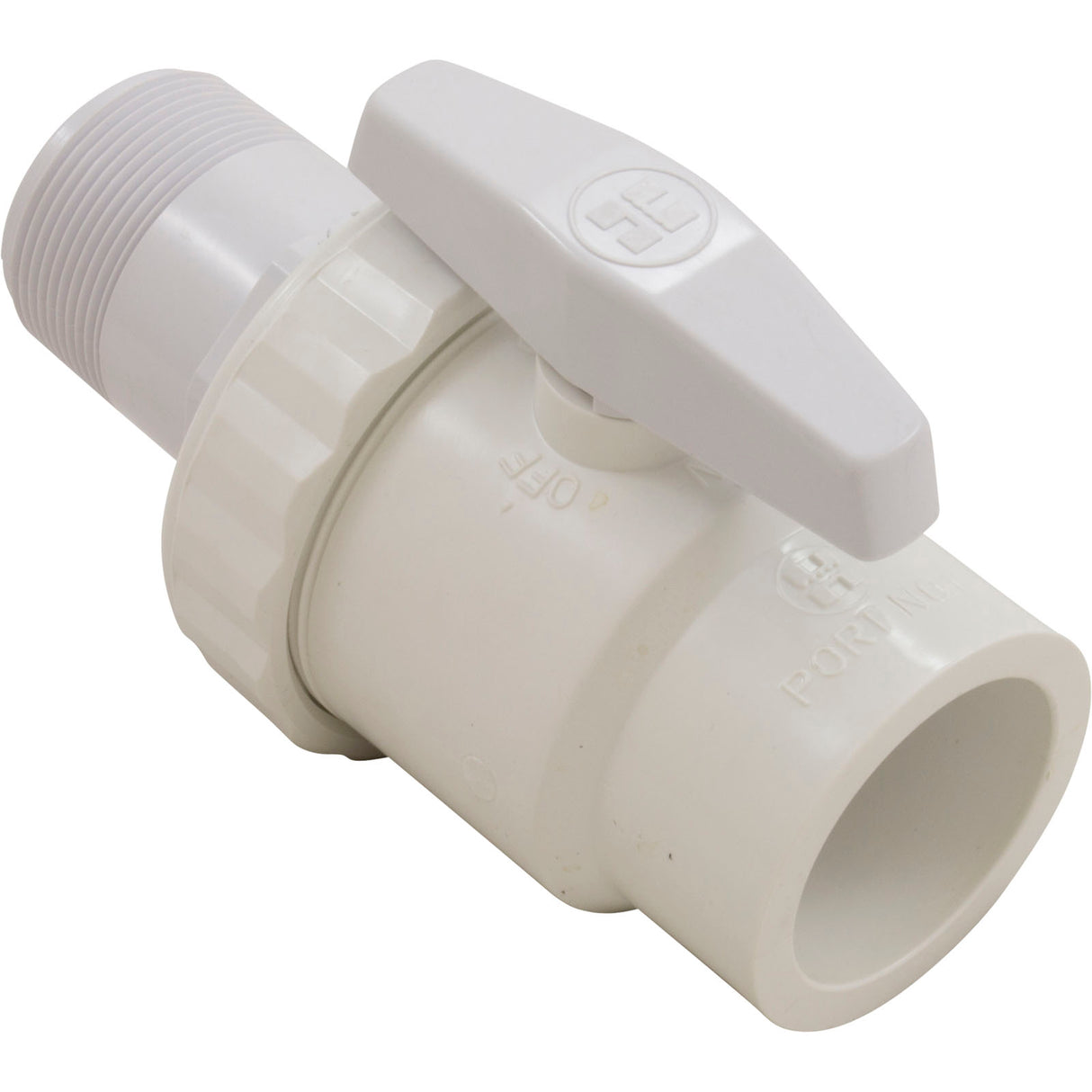 Ball Valve, Hayward Trim Line 2-Way, 1.5" MPT x 1.5" Slip : SP0723S - Hayward - 0610377045001 - PartsForSpas.com