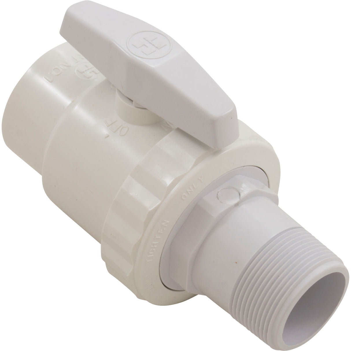 Ball Valve, Hayward Trim Line 2-Way, 1.5" MPT x 1.5" Slip : SP0723S - Hayward - 0610377045001 - PartsForSpas.com