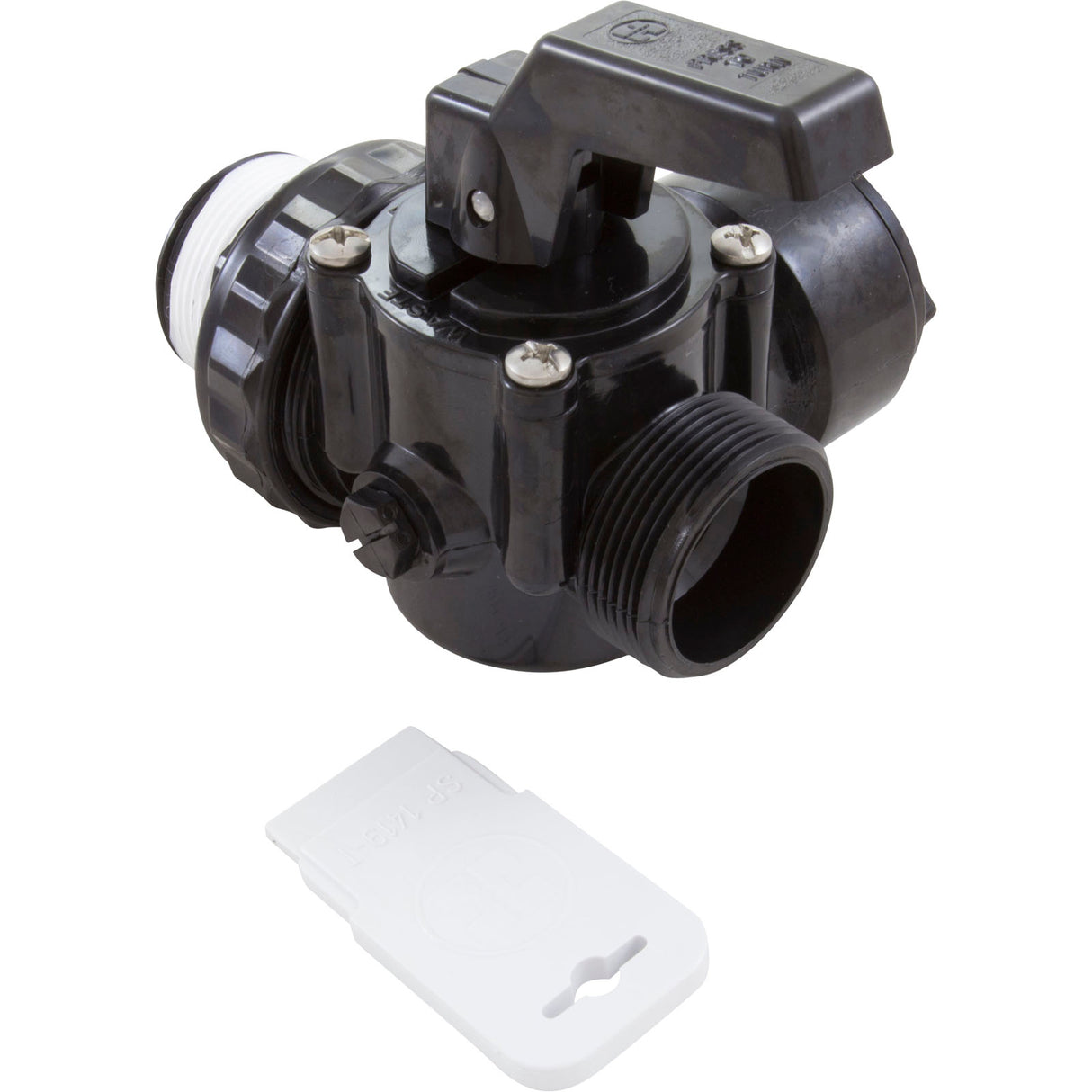 Ball Valve, Hayward Deluxe 3-Way, 1-1/2"mpt : SP0727 - Hayward - 0610377045100 - PartsForSpas.com