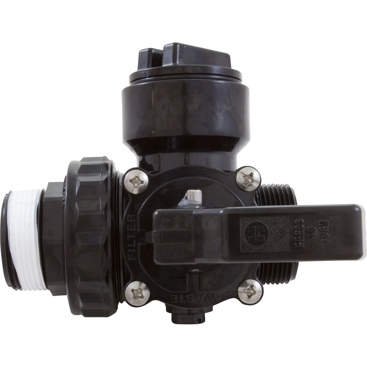 Ball Valve, Hayward Deluxe 3-Way, 1-1/2"mpt : SP0727 - Hayward - 0610377045100 - PartsForSpas.com