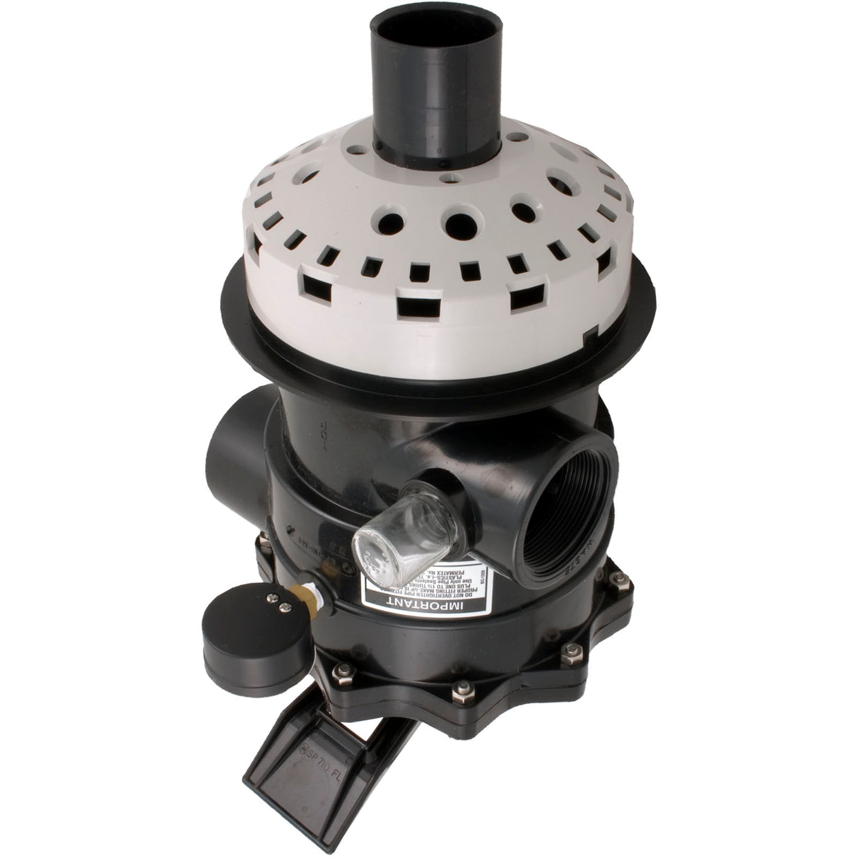 Multiport Valve, Hayward SP071620T, 2", 6 Pos, with Clamp : SP071620T - Hayward - 0610377207430 - PartsForSpas.com