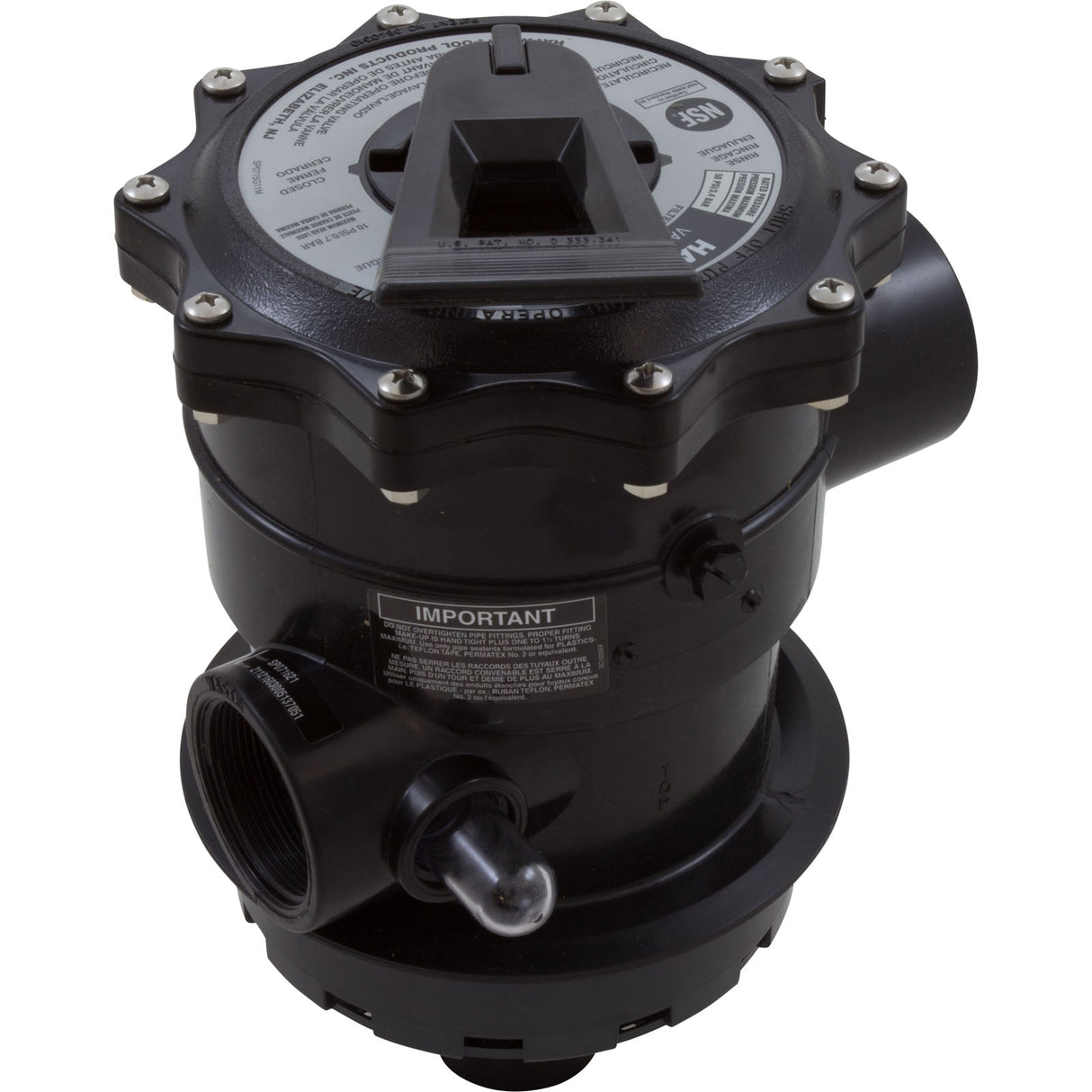 Multiport Valve, Hayward SP071621, 2", 6 Position : SP071621 - Hayward - 0610377228701 - PartsForSpas.com