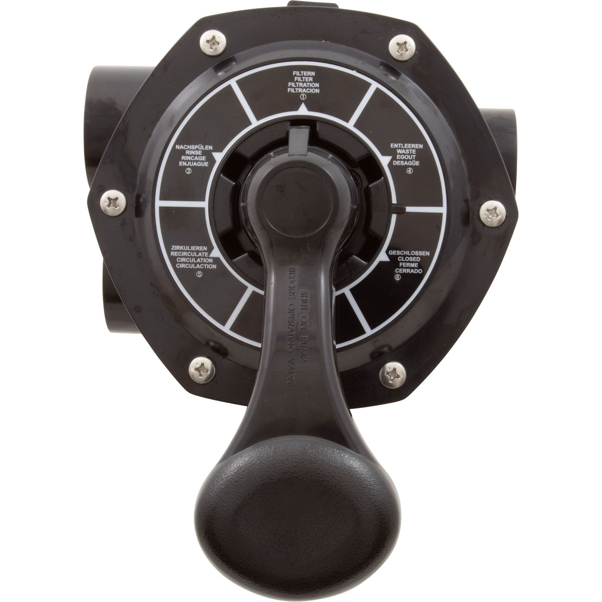 Multiport Valve, Raypak Protege, 6-Way, 1-1/2" : 018214F - Raypak - 8.40891E+11 - PartsForSpas.com