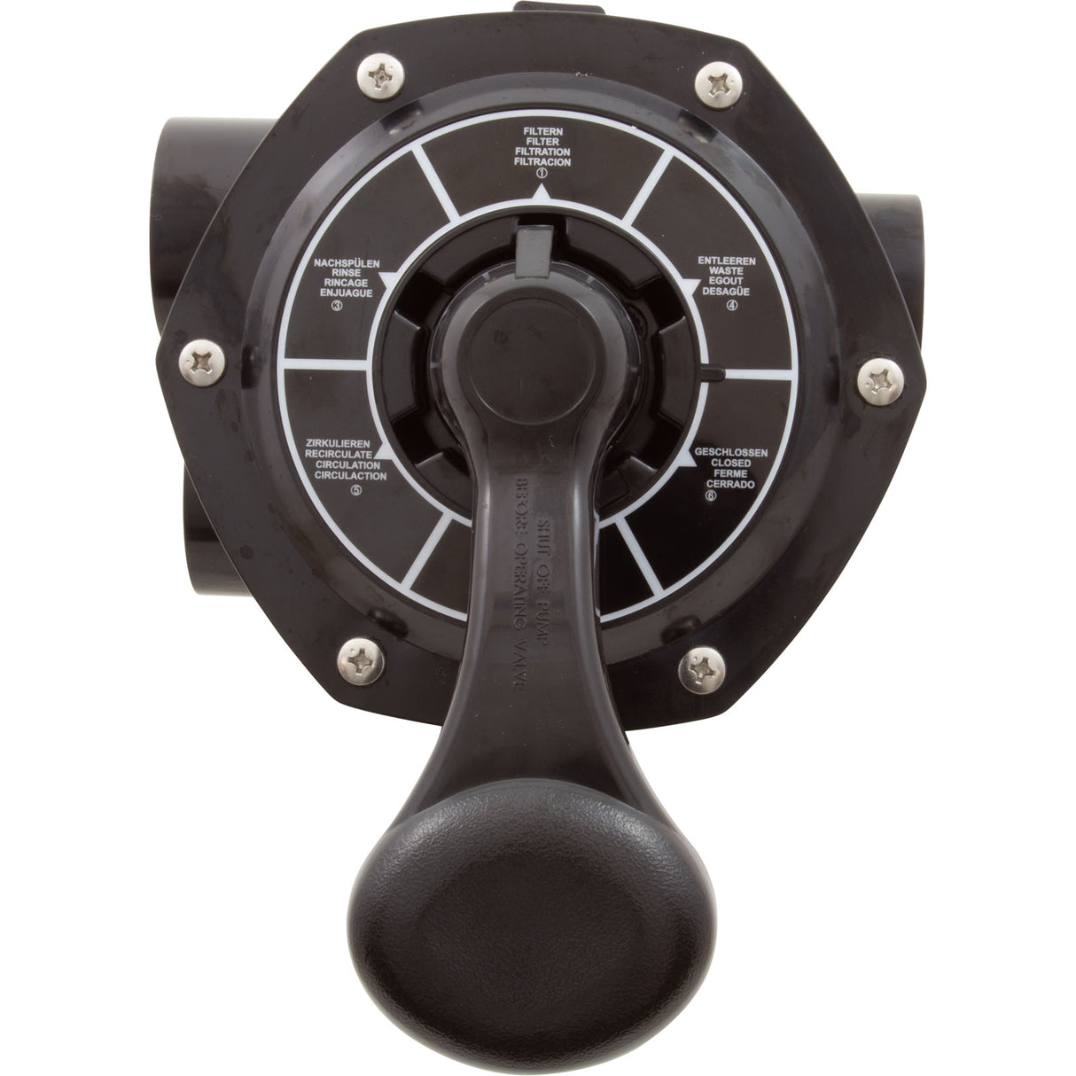 Multiport Valve, Raypak Protege, 6-Way, 1-1/2" : 018214F - Raypak - 840891043096 - PartsForSpas.com
