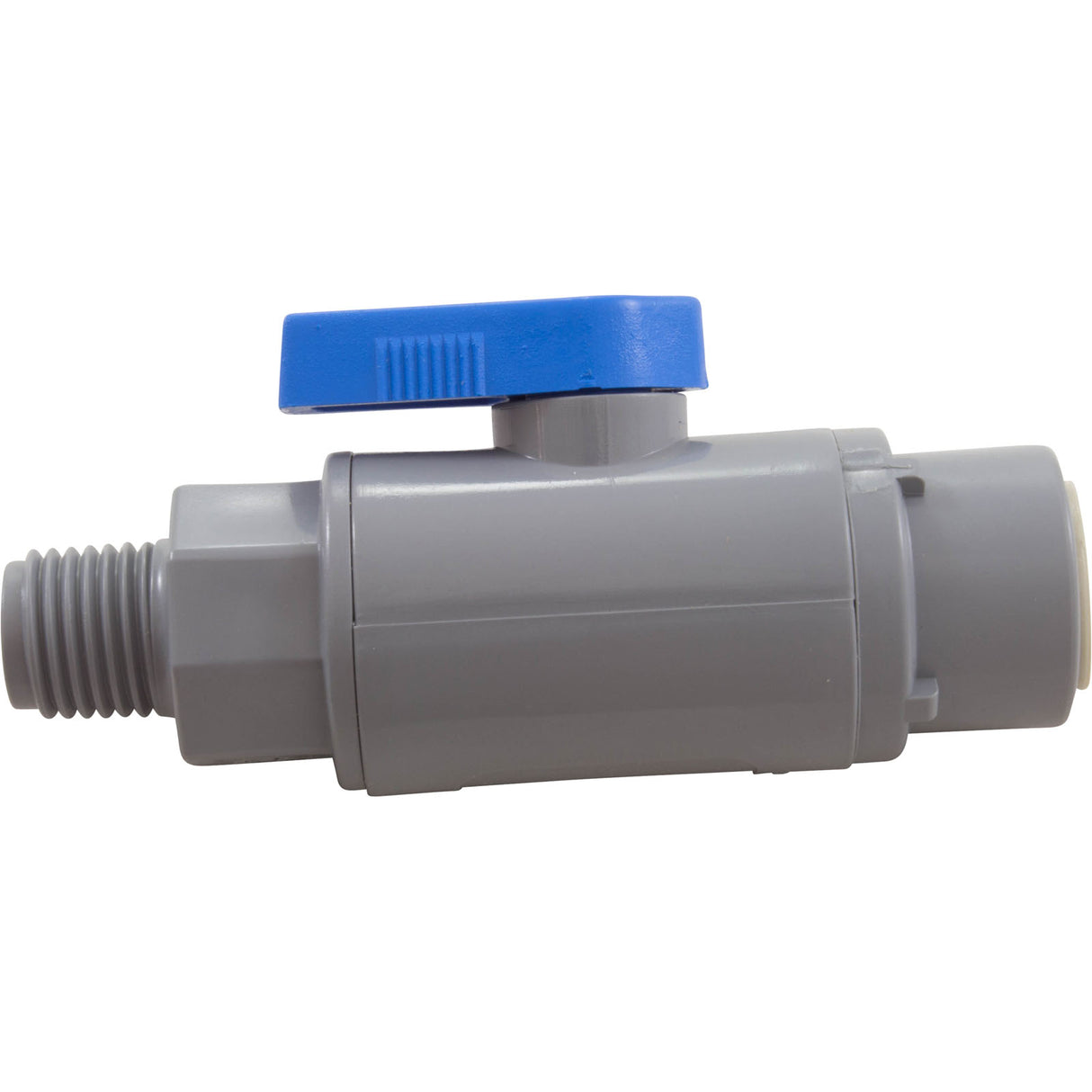 Ball Valve, Rola-Chem, Quick Connect, 3/8" Tubing x 1/4"mpt : 7125190 - Rola-Chem/Paradise Industries - 757706003049 - PartsForSpas.com