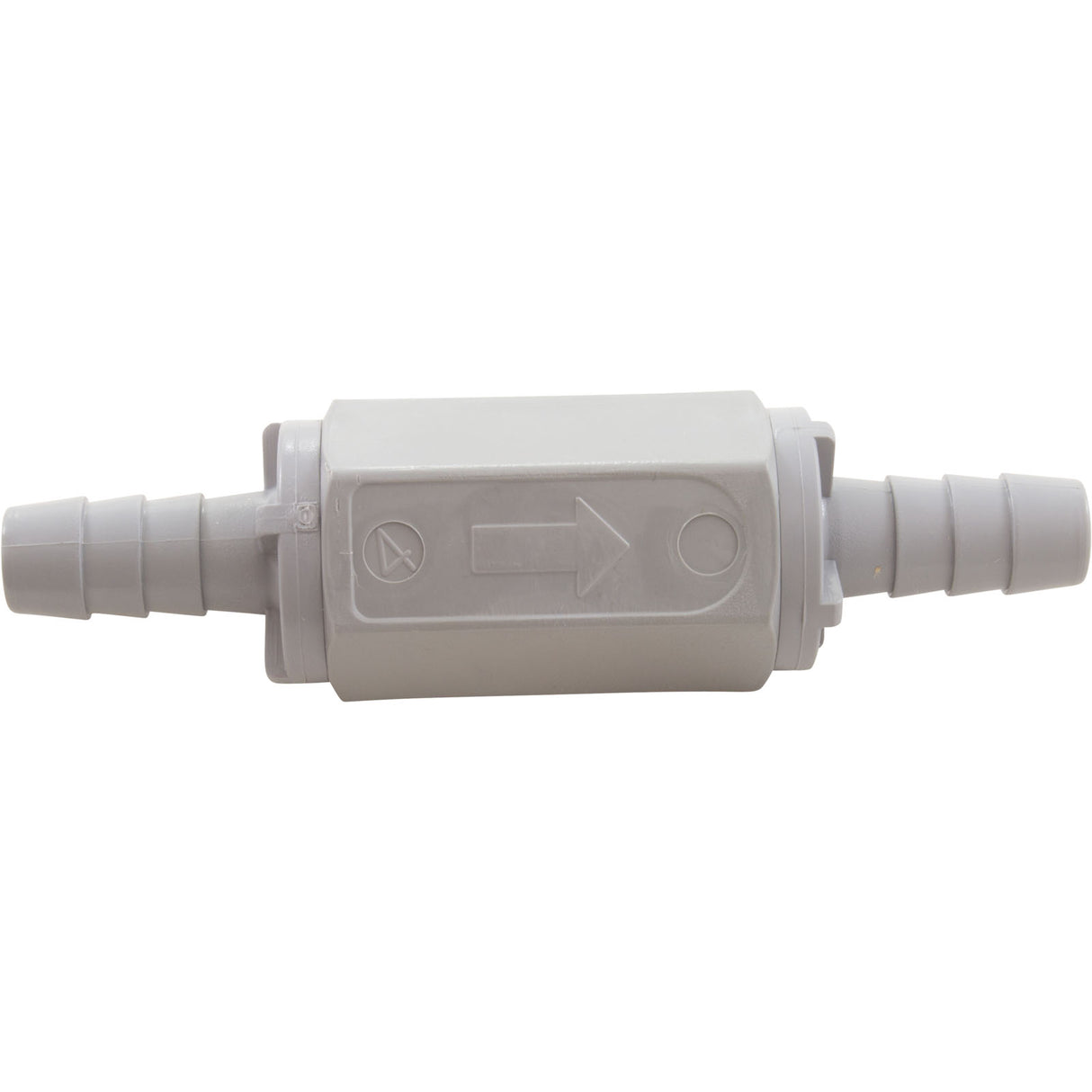 Check Valve, Rola-Chem, 3/8" Barb x 3/8" Barb, In-Line : 521160 - Rola-Chem/Paradise Industries - 757706001717 - PartsForSpas.com