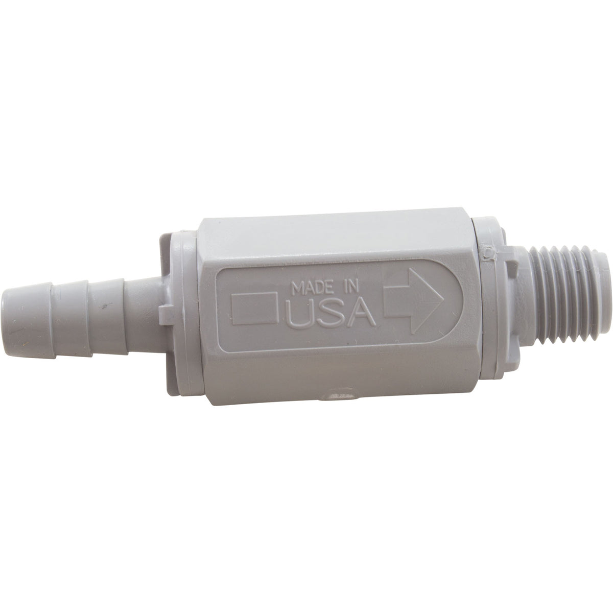 Check Valve, Rola-Chem, 3/8" Barb x 1/4"mpt, In-Line : 521170