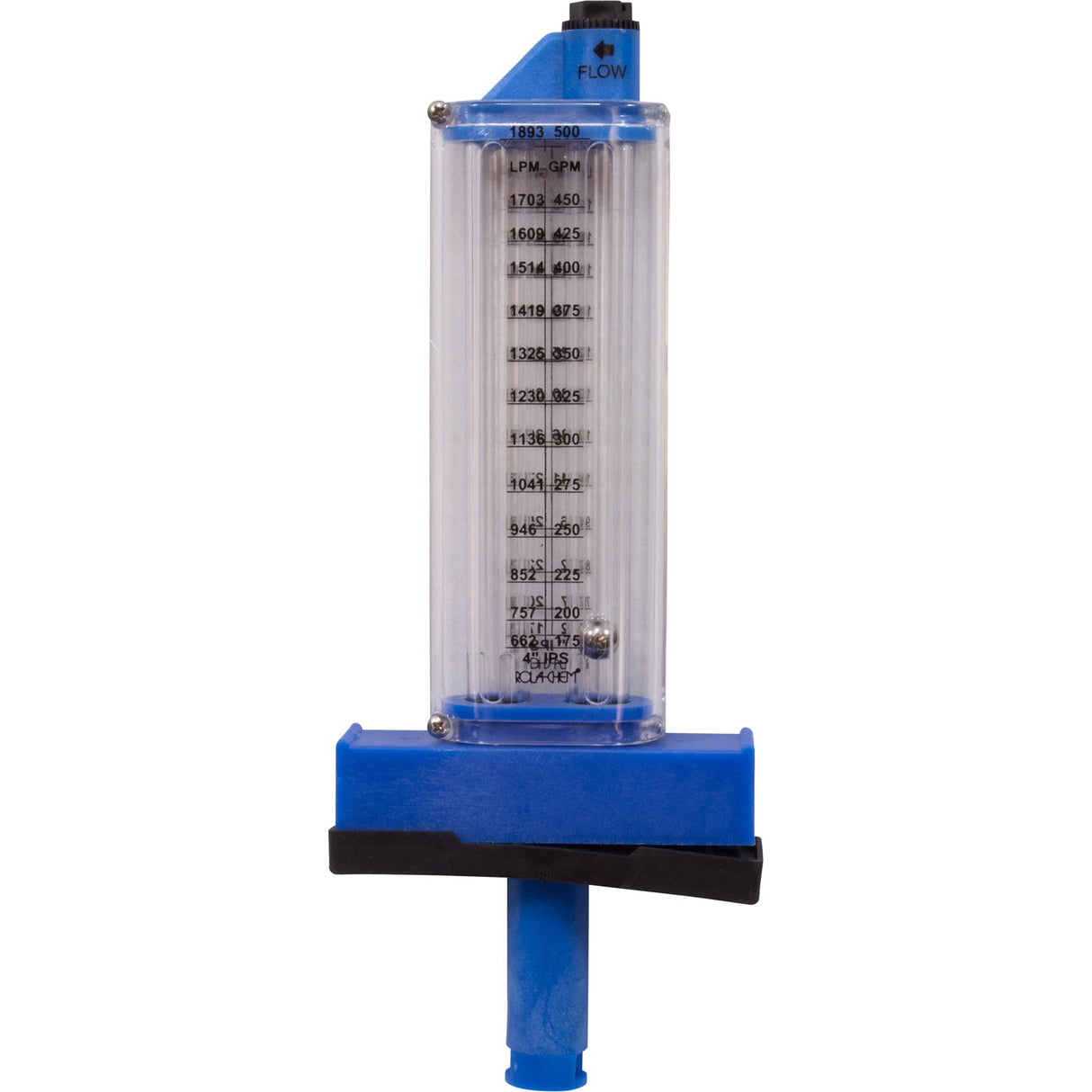 Flowmeter, Rola-Chem Top Mount, 4" PVC, 125-500 GPM : 570381T - Rola-Chem/Paradise Industries - 757706000857 - PartsForSpas.com